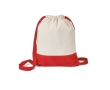 Drawstring bag from high-quality cotton, 180 g/m2 colour red