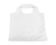 Foldable shopping bag made of 190T polyester, Duet colour white