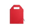 Foldable bag made from recycled plastic, Strawberry RPET colour red