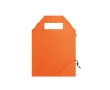 Foldable bag made from recycled plastic, Strawberry RPET colour orange