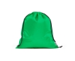 Promotional drawstring bag made of recycled plastic colour green
