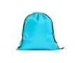 Promotional drawstring bag made of recycled plastic colour light blue