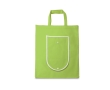 Foldable non-woven bag with carry handles, 80 g/m² colour light-green