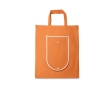 Foldable non-woven bag with carry handles, 80 g/m² colour orange
