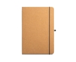 Notebook with eco cover and lined pages, A5 colour light brown