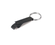 Metal keyring with bottle opener, Aluhandle colour black