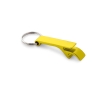 Metal keyring with bottle opener, Aluhandle colour yellow