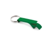 Metal keyring with bottle opener, Aluhandle colour green
