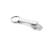 Metal keyring with bottle opener, Aluhandle colour matt silver