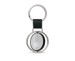 Rotatable keyring coloured faux leather strap colour black