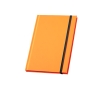 Notebook with neon colour cover and bordered pages, A5 colour orange