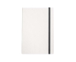 Notebook made from recycled milk carton with elastic band, A5 colour black