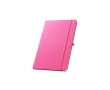 100% RPET notebook with rounded corners, A5 lined pages colour pink