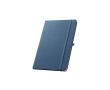 100% RPET notebook with rounded corners, A5 lined pages colour blue