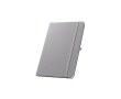 100% RPET notebook with rounded corners, A5 lined pages colour grey