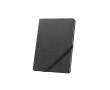 Hard-cover notebook in kraft paper with rounded corners, A5 colour black