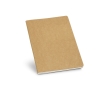 Notebook recycled paper with inner pocket, A5 colour natural