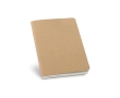 Notebook with recycled cardboard cover, B7, Journal colour natural