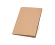Simple cardboard writing folder with note paper A4 colour natural