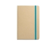 A5 notebook, recycled paper, cardboard cover colour light blue