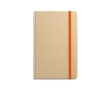 A5 notebook, recycled paper, cardboard cover colour orange