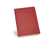 A5 notebook with recycled cardboard cover colour red