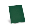 A5 notebook with recycled cardboard cover colour green
