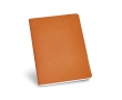 A5 notebook with recycled cardboard cover colour orange