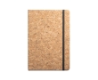 Set of cork notebook and ballpoint pen in gift box, A5 colour natural