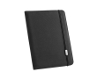 Document folder with elastic closure & compartments colour black