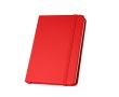 Partially recycled hardcover notebook, A5 lined pages colour red