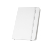 Partially recycled hardcover notebook, A5 lined pages colour white
