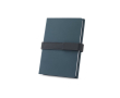 Recycled PU notebook, A5 lined and plain pages colour blue
