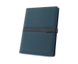 Portfolio with A4 notepad and magnetic closure, lined pages colour blue
