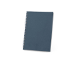 A5 recycled paper notebook with flexible cover, lined pages colour blue