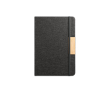Office set with 520ml glass bottle, A5 notebook and blue-ink pen colour black