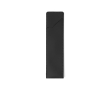 Faux leather pen case with secure closure colour black