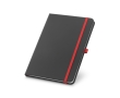 Notebook faux leather cover and colour details, A5 colour red
