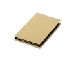 Set of sticky notes in different sizes, Twelve colour natural