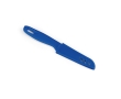 Steel knife with protective cover for professionals colour royal blue