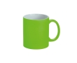 Coffee cup with neon-matte finish, Neon colour light-green