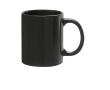 Branded ceramic mug in bright colours, 330 ml colour black
