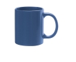 Branded ceramic mug in bright colours, 330 ml colour blue