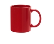 Branded ceramic mug in bright colours, 330 ml colour red