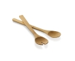 Practical salad servers, Bamboo colour natural