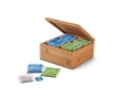 Bamboo tea box with 4 compartments 40 tea bag