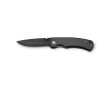 Stainless steel and metal pocket knife with lock and clip colour black