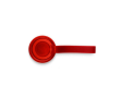 Leak-proof aluminium bottle, silicone handle, 660ml colour red