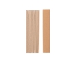 Straw set with 10 disposable kraft paper straws colour natural