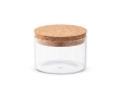Glass jar with bamboo lid, 380 ml, Crystal Gummies colour natural